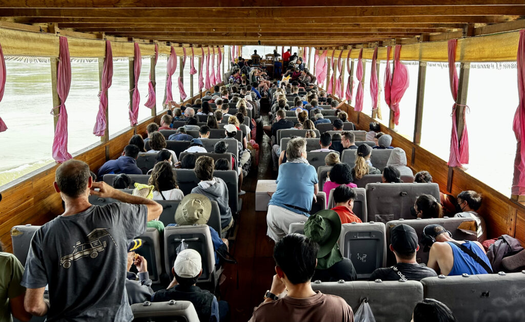 On the slow boat from Huay Xay to Pak Beng in January 2023